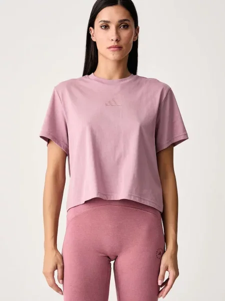Adidas Performance t-shirt γυμναστικής γυναικείο με Motion ροζ