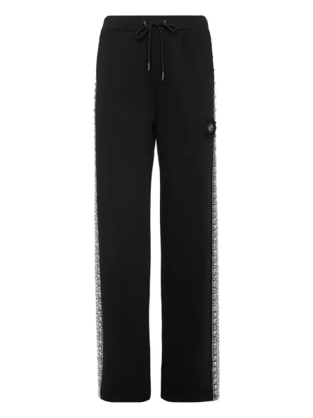 Pantaloni Philipp Plein de cristal negru