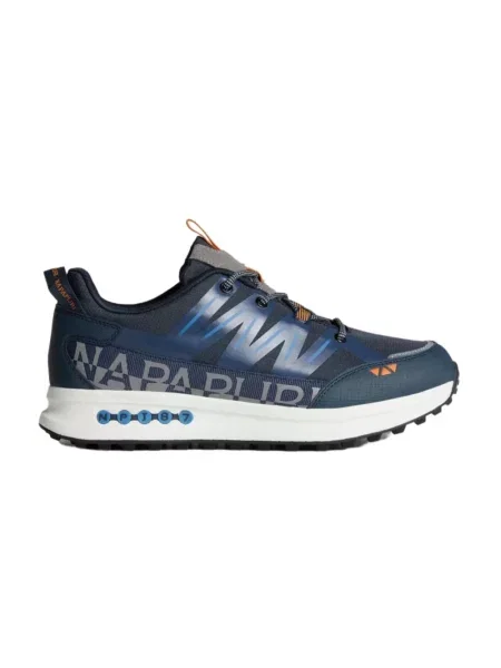 Sneakersy Napapijri skórzane niebieskie