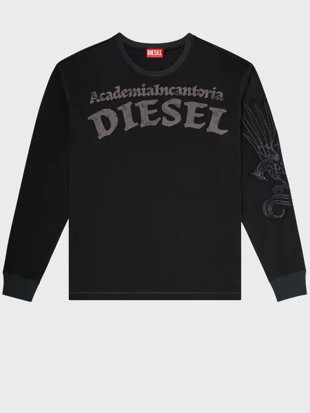 Лонгслив Diesel черный