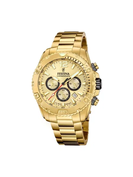 FESTINA Analogové hodinky Chronograph Timeless Chronograph zlatá