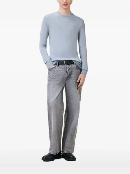 Pulover Allsaints cu decolteu rotund albastru