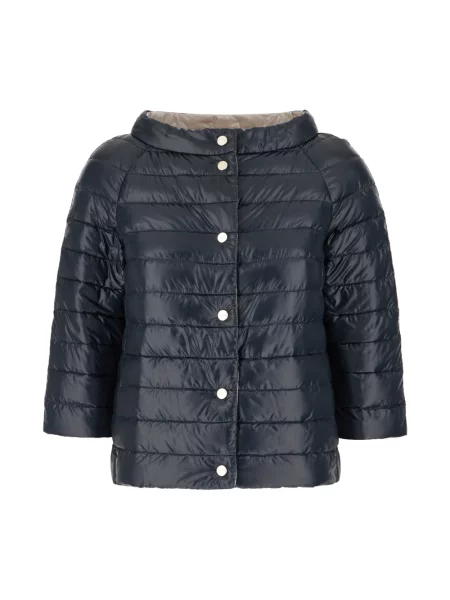 Kurtka puchowa Herno dwustronna niebieska