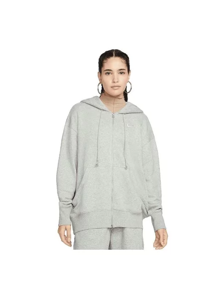 Nike Sportswear Mikina Phoenix Fleece melír šedý