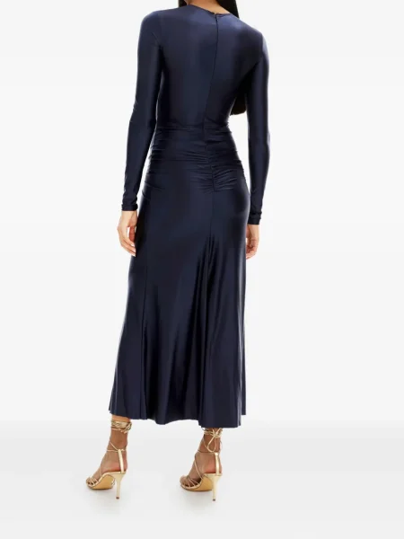 Rochie maxi Moos Studio lungă de costum albastru