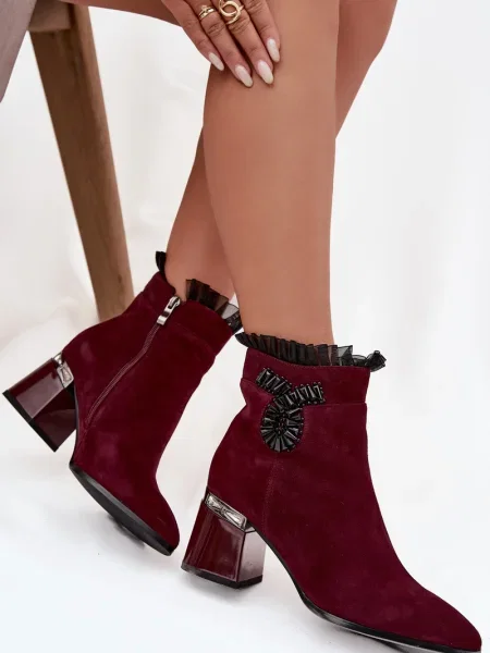 Botine D&a din piele negru