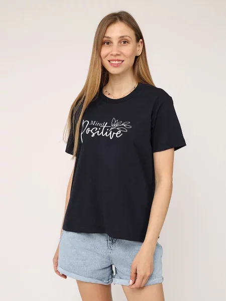 Футболка YUKI бавовна/поліестер синій