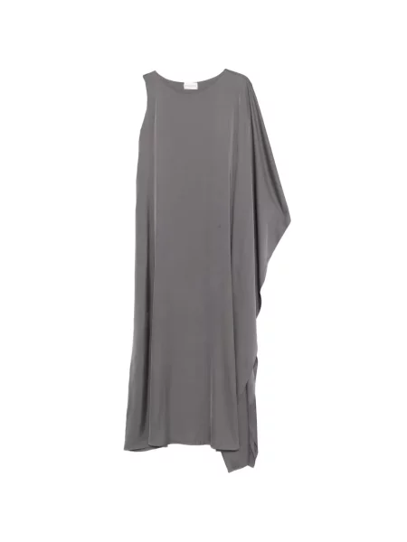 Maxi rochie maxi Silkylicious asimetrică de costum gri