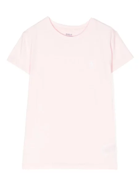 Koszulka polo dziecięca Polo Ralph Lauren różowa