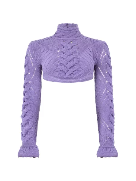 Decupat pulover Roberto Cavalli violet