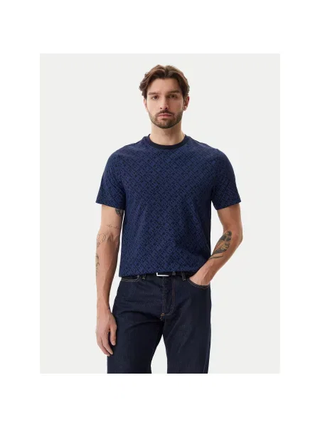 Tommy Hilfiger T-Shirt Monogram Σκούρο Regular Fit μπλε