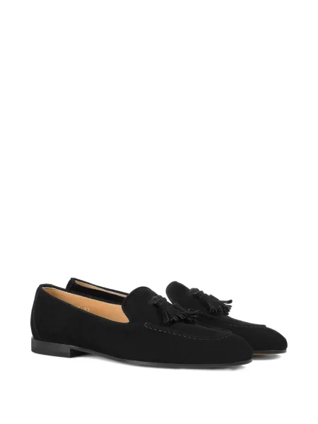 Pantofi loafer Doucal's din piele de căprioară negru