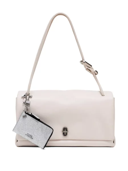 Portofel Marc Jacobs din piele argintiu