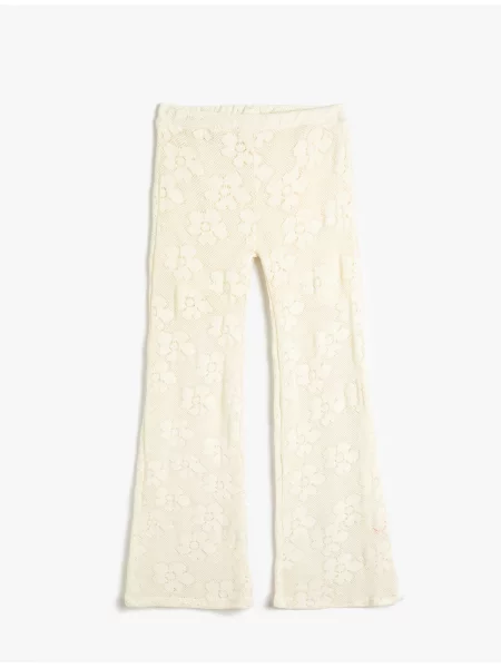 Pantaloni copii Koton alb