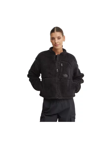 Bluza rozpinana The North Face z logo w miejskim stylu czarna