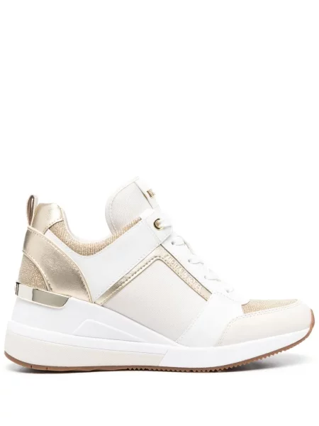 Маратонки Michael Kors с връзки с клин ток с дантела