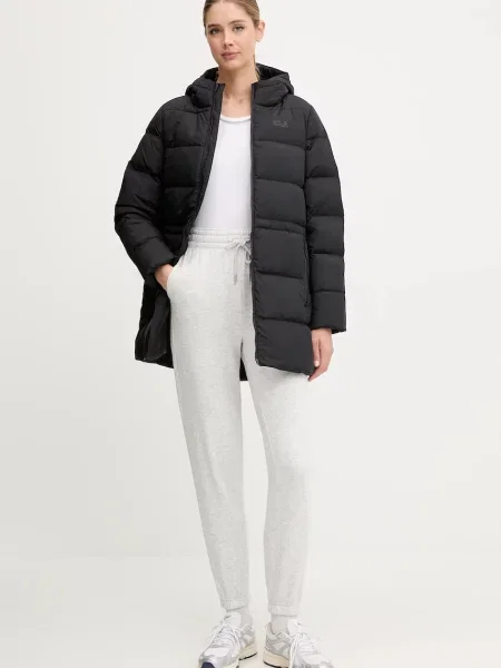 Пухова куртка Jack Wolfskin FROZEN PALACE зимова чорний