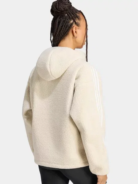 Adidas Originals mikina s kapucňou dámska flísová Adiluna Season 2 x Jennie béžová