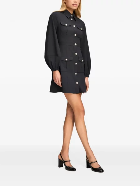 Rochie mini Cinq A Sept cu motiv cu inimi negru