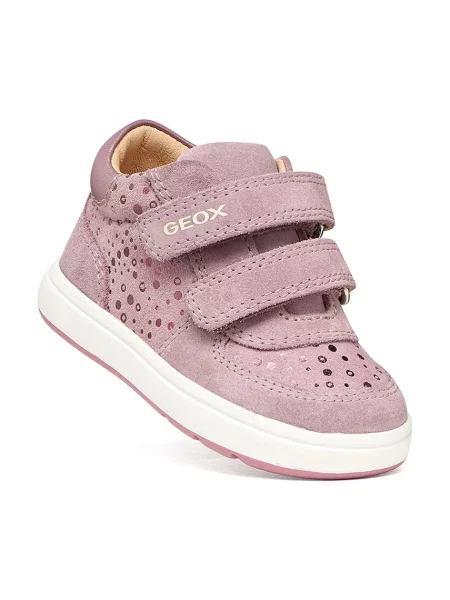 Geox BIGLIA sneakers pentru copii din piele întoarsă roz