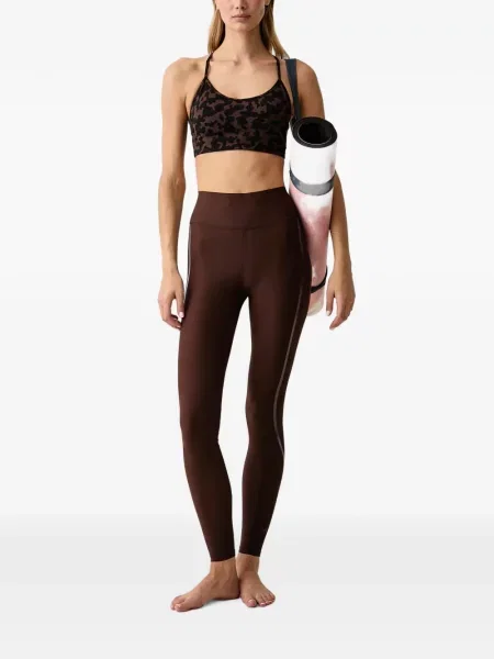 Leggings Casall cu dungi maro