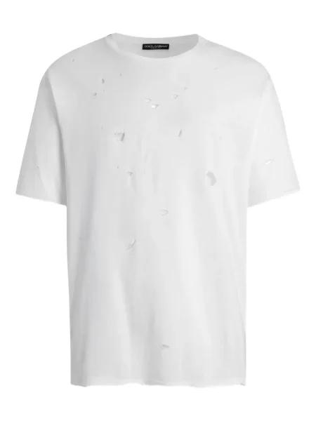 Tricou Dolce & Gabbana rupți alb