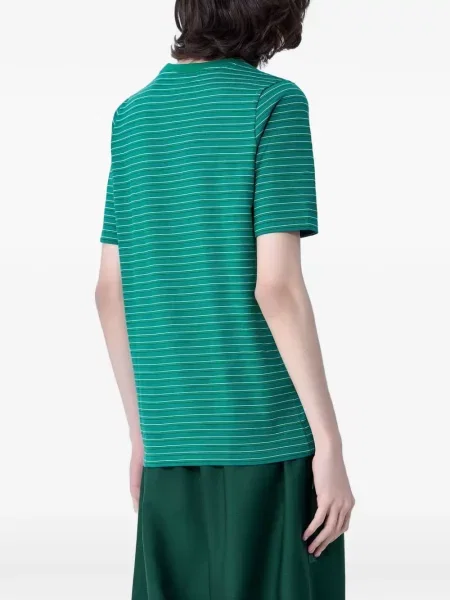 Tricou Lacoste cu dungi verde