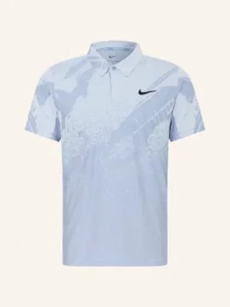 Nike Funkční Polokošile Court Slam tmavě / neonově modrá
