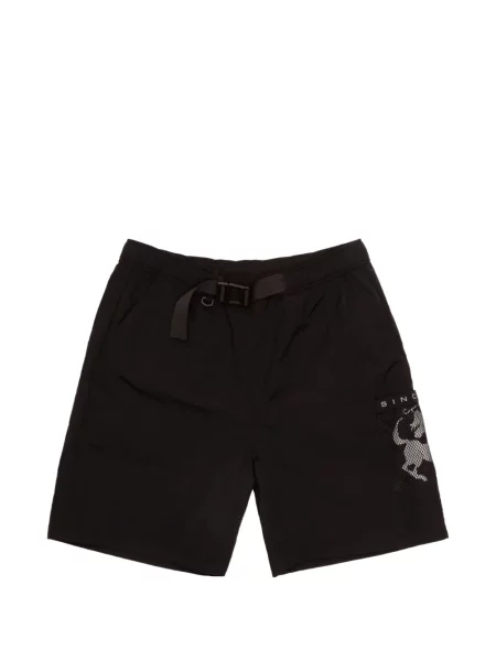 Cu centură pantaloni scurți Sinclair plasă negru