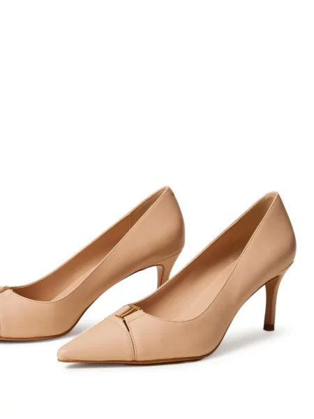 Pantofi cu toc Twinset din piele