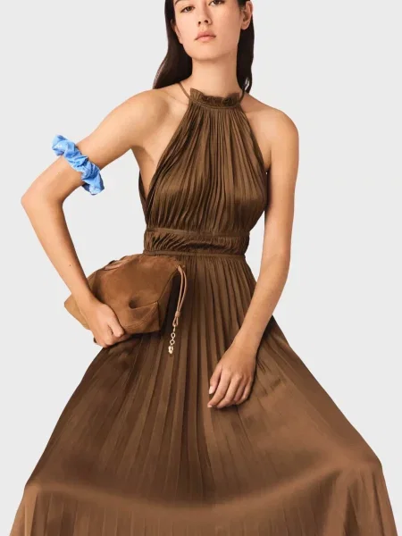 Сукня Maje коричнева