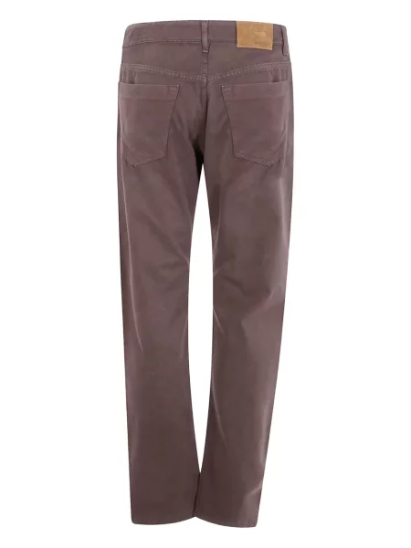 Pantaloni Incotex cu 5 buzunare maro