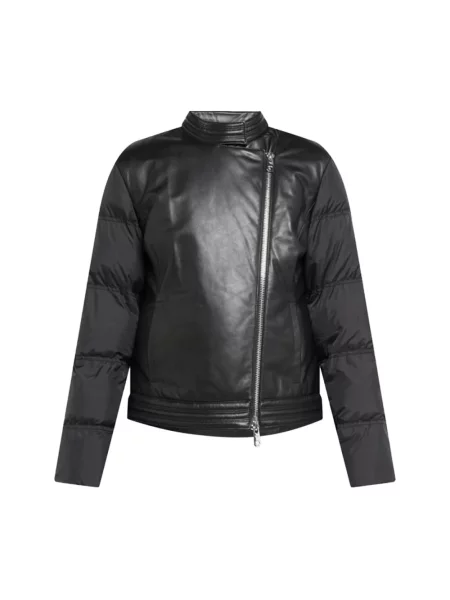 Kurtka skórzana Emporio Armani czarna