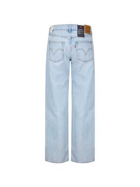 Cropp blugi drepți Levi's® zdrențuiți cu 5 buzunare albastru