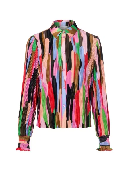 Nümph bluzka koszulowa Nuamara Kobiety różowy|wielokolorowy wzorzysty M różowa