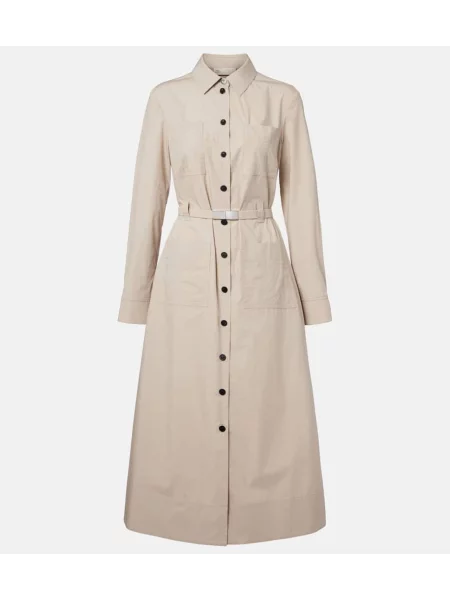 Rochie midi Tory Burch până la genunchi de costum gri