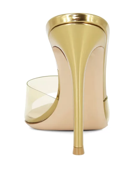 Papuci tip mules Gianvito Rossi galben