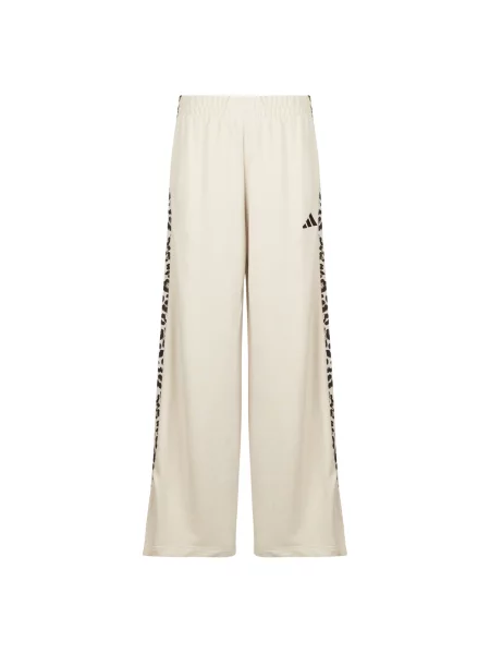 Pantaloni de jogging Adidas cu dungi cu imagine bej