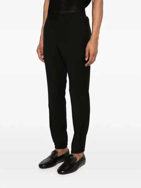Raišteliu kelnės Zegna juoda