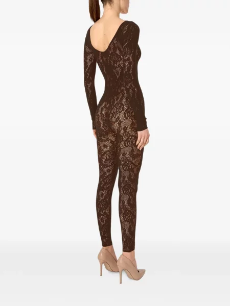 Salopetă Wolford cu model floral maro