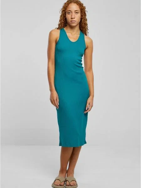 Rochie midi Uc Ladies fără mâneci până la genunchi de costum verde