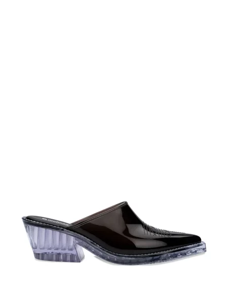 Papuci tip mules Melissa negru