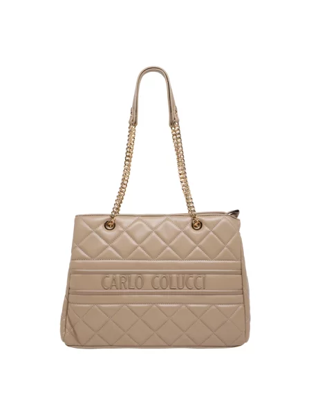 Shopperka Carlo Colucci beżowa