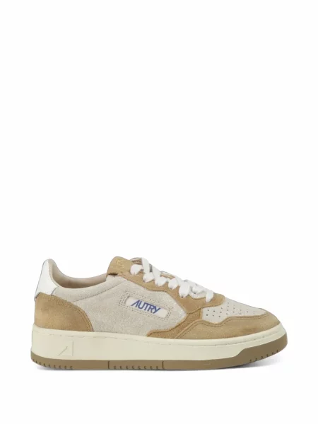 Sneakerși Autry din piele de căprioară bej