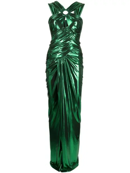Rochie fără mâneci Zuhair Murad fără mâneci drapată verde
