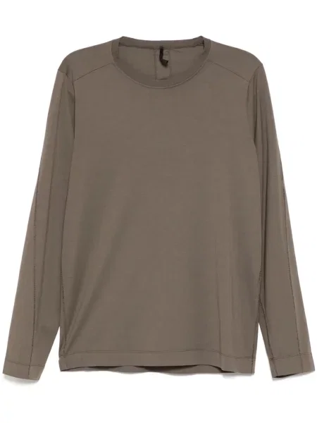 Tricou Transit cu decolteu în U maro