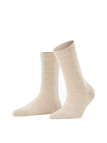 Skarpetki Falke Softmerino beżowe