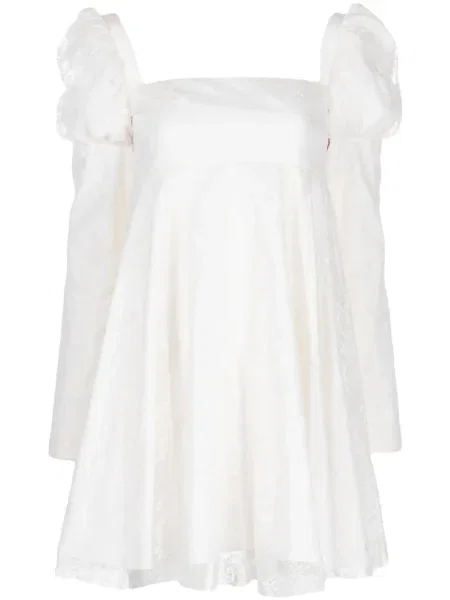 Rochie mini Macgraw scurtă de costum alb