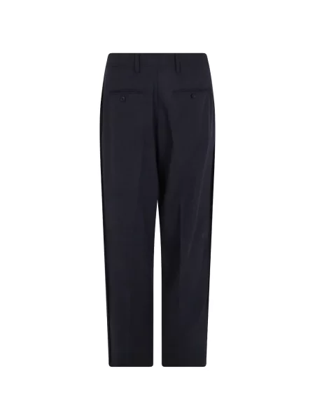 Pantaloni Paul Smith de lână cu dungi albastru