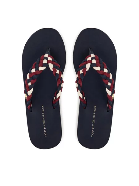 Tommy Hilfiger Japonki Th Wedge Braided Summer Sandal Kolorowy